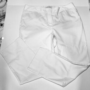 Talbots Women's crop Length Chinos, Sz 14, White